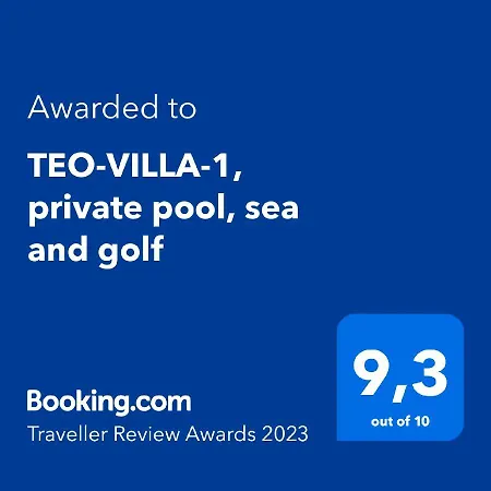 Teo-villa-1, Private Pool, Sea And Golf Willa